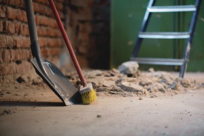 Dust And Debris Removal Left After Construction Projects